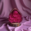 Realistic flower arrangement, rose simulation, crocheted bouquet, knitted flower art decorative item, home beautification simulation bouquet details Picture